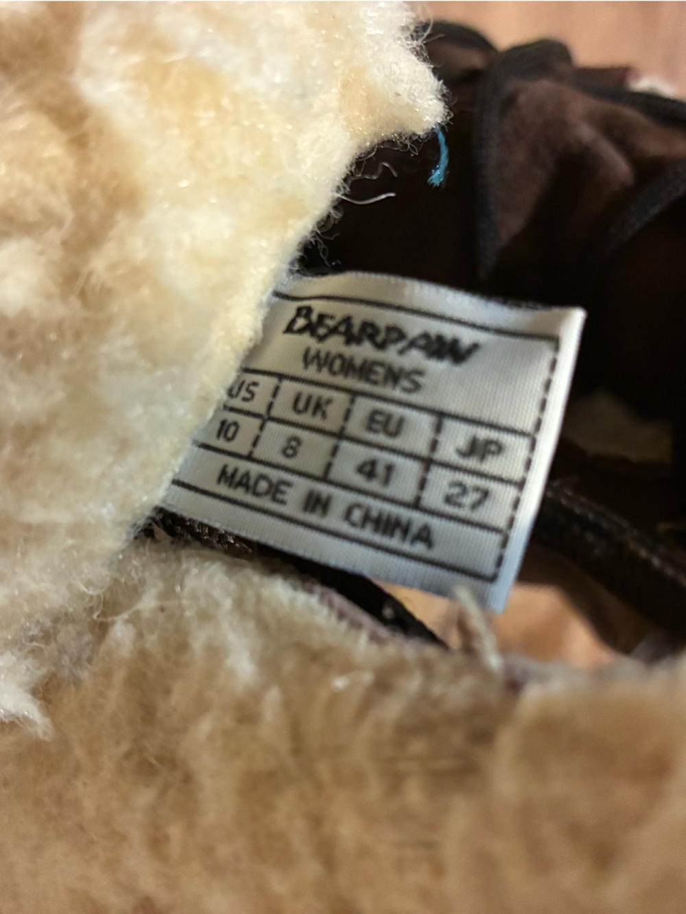 Bearpaw women’s 10 Tall Quilted Brown Winter Boots with Shearling Trim - Picture 8 of 12